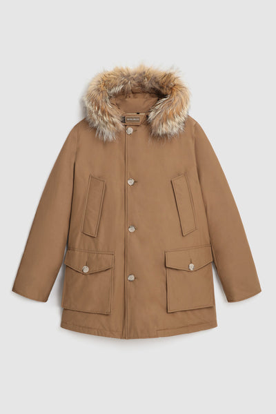 Men's parka with removable fur 