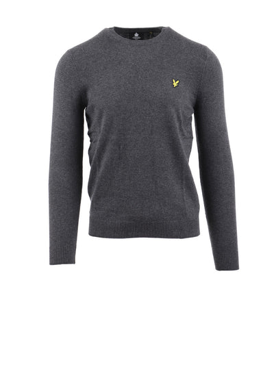 Men's sweater in cotton and merino wool blend