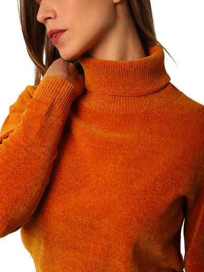 Chenille effect women's sweater