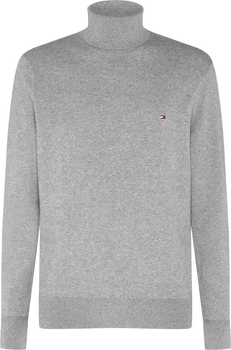 Men's turtleneck in cotton and cashmere