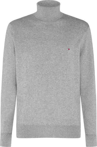 Men's turtleneck in cotton and cashmere