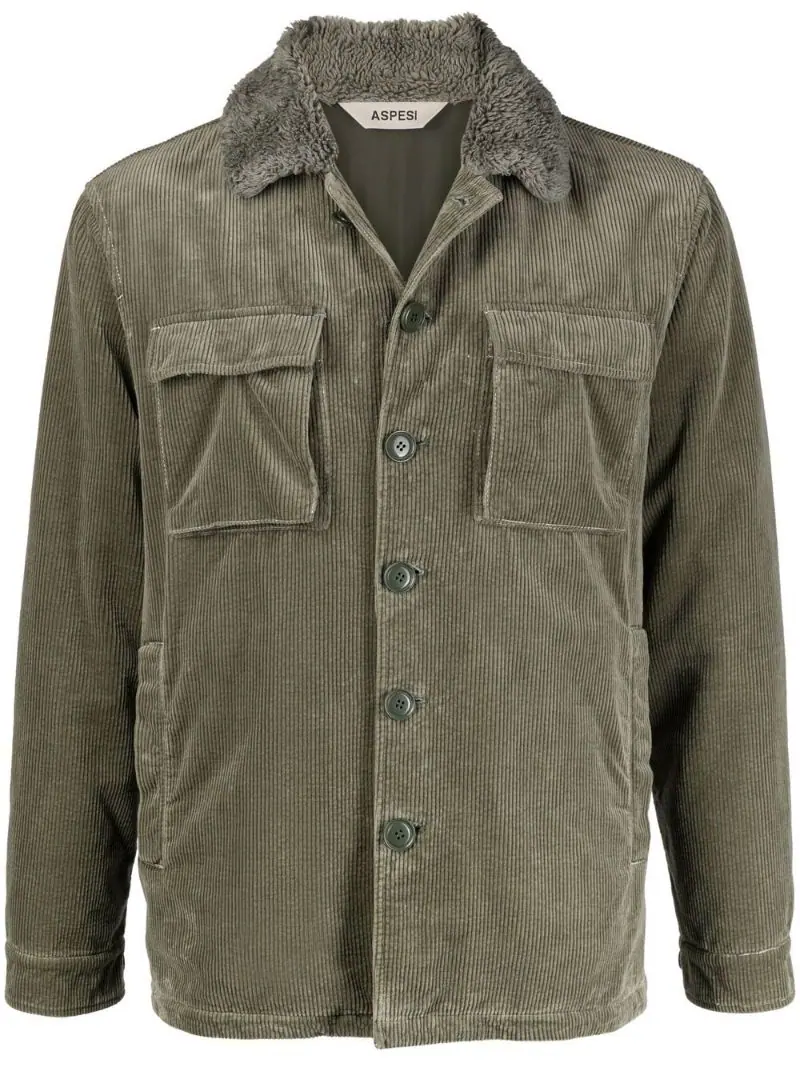 Men's military velvet jacket