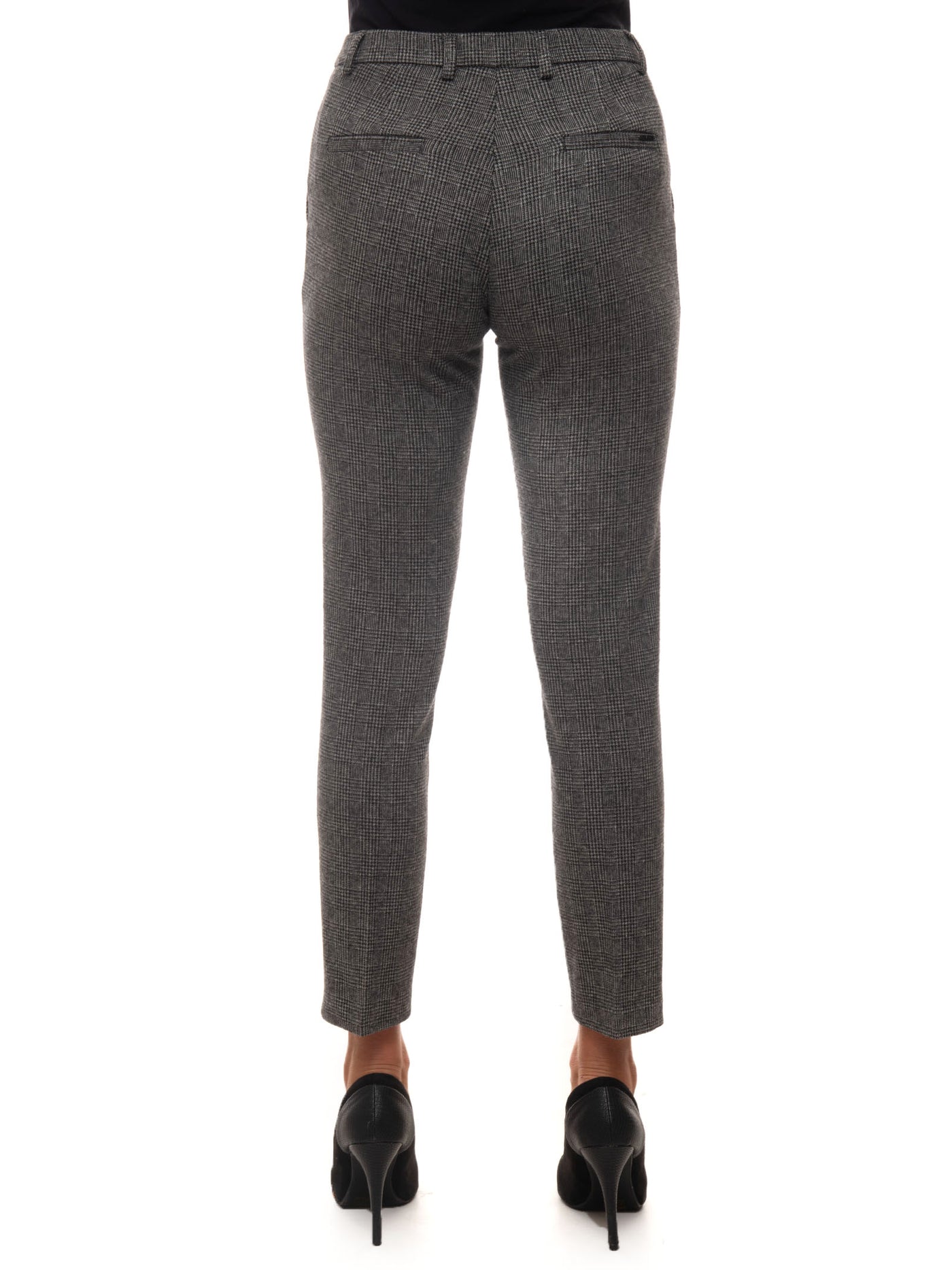 Pantaloni donna in tessuto Principe di Galles