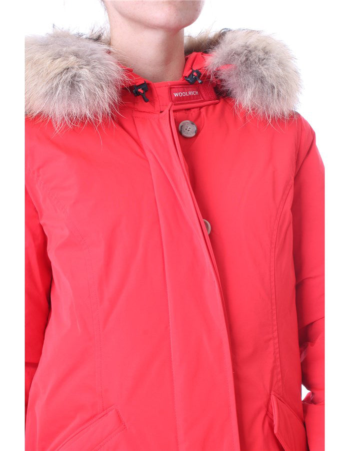 Women's parka with hidden front zip