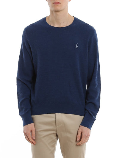 Men's sweater with rough cotton fabric