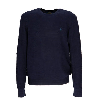 Men's sweater with rough cotton fabric