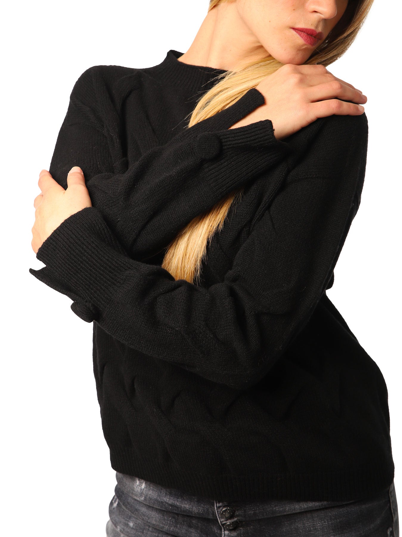 Maglia Donna a trecce larghe