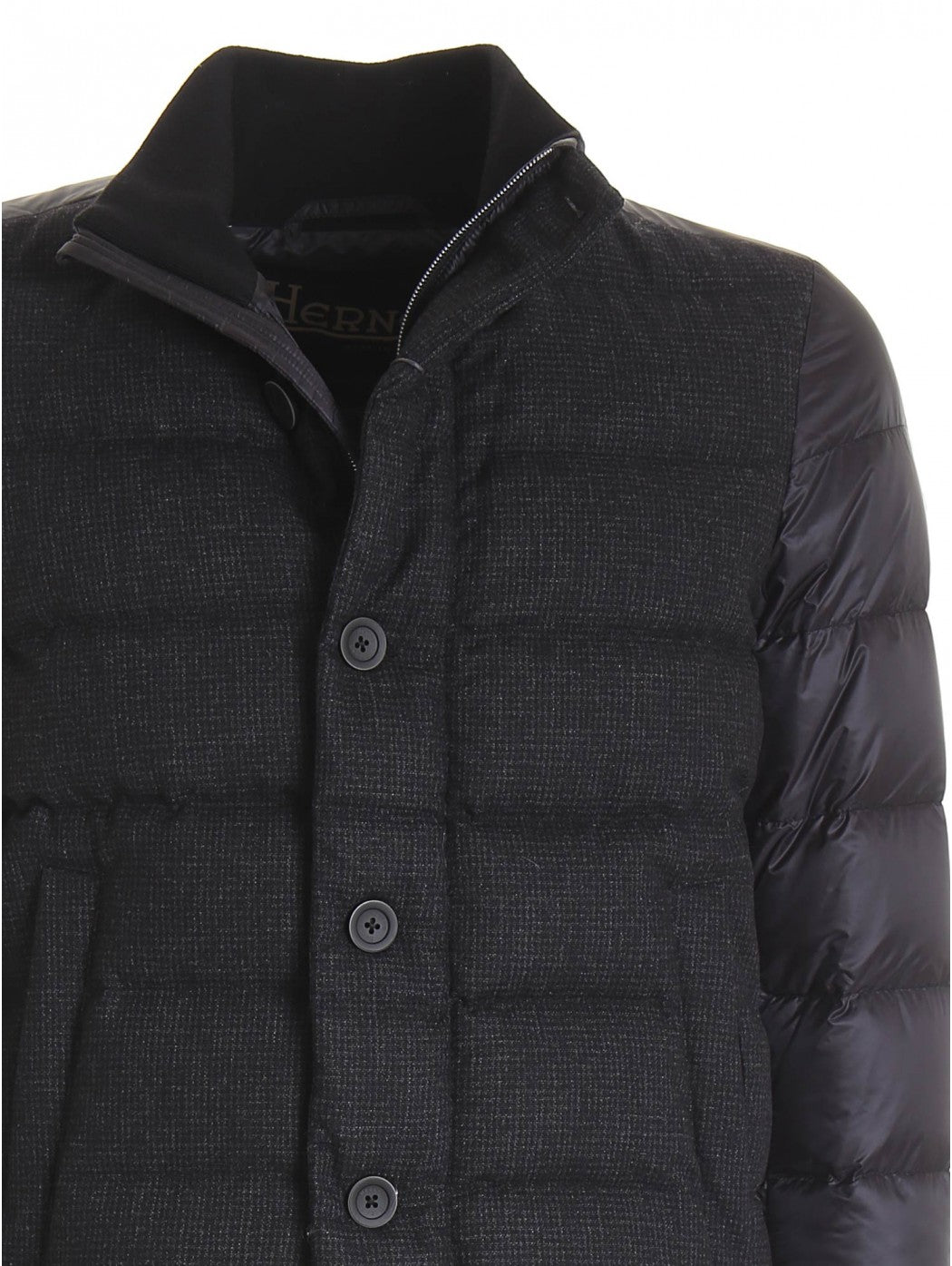 Piumino Uomo con mix tessuti