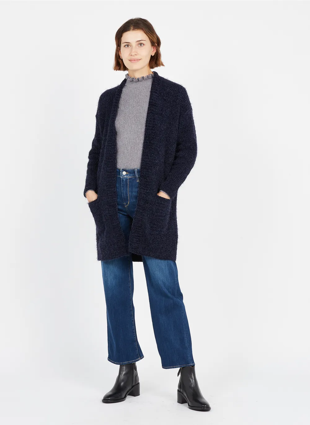 Cardigan Donna in misto ciniglia