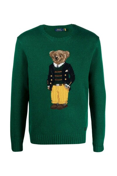 Maglione Uomo in lana con disegno cucito