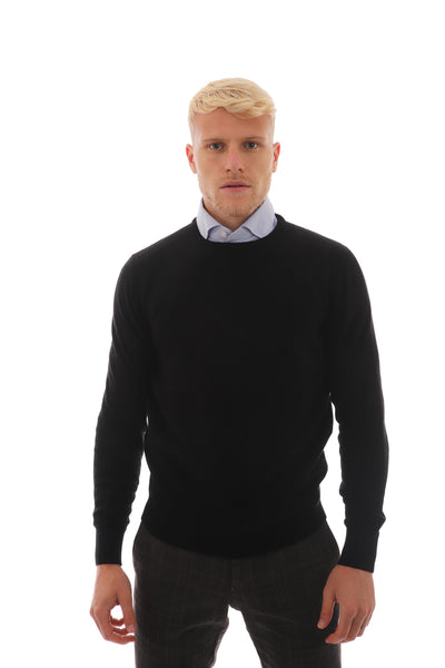 Maglione Uomo con orli a costine
