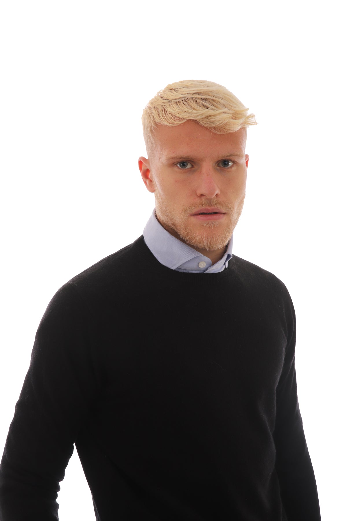 Maglione Uomo con orli a costine