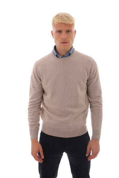 Maglione Uomo con orli a costine