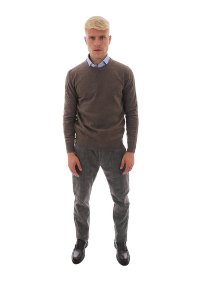 Maglione Uomo con orli a costine