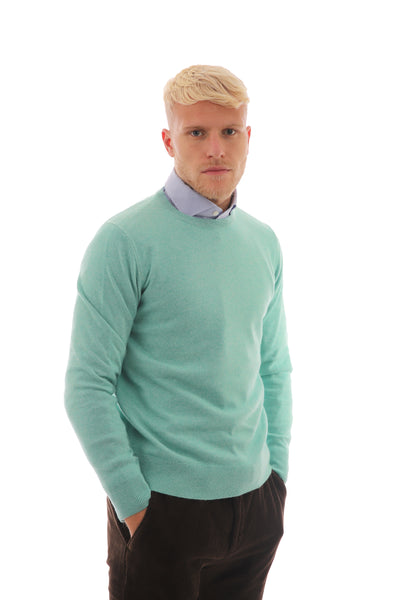 Maglione Uomo con orli a costine