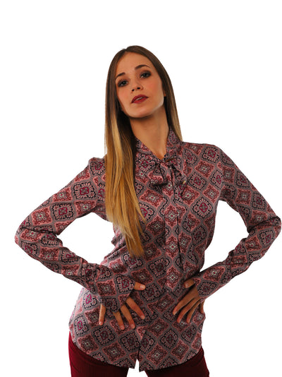 Camicie Donna jacquard con fantasia