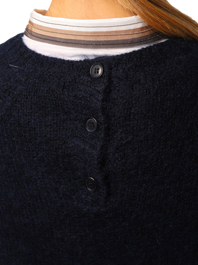 Maglione Donna con bottoni sul retro