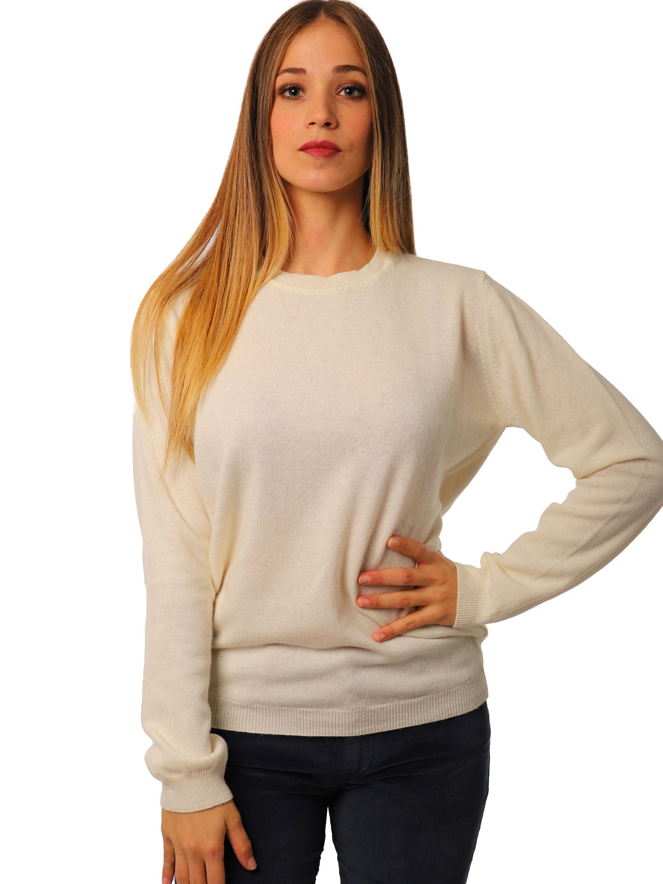 Women's crew neck sweater