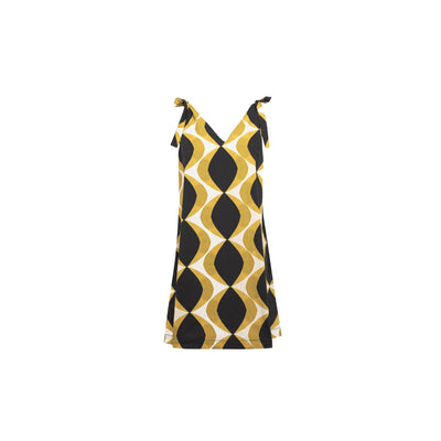 Women's dress with geometric pattern