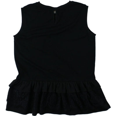 Blusa Bambina giromanica con logo