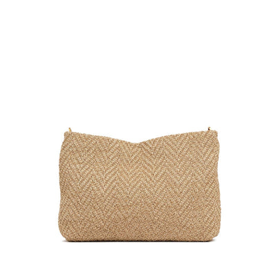 Borsa donna in rafia Gianni Chiarini vista retro