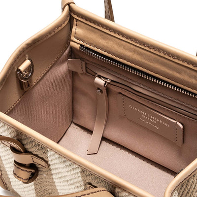 Borsa donna marrone chiaro Gianni Chiarini dettaglio interno