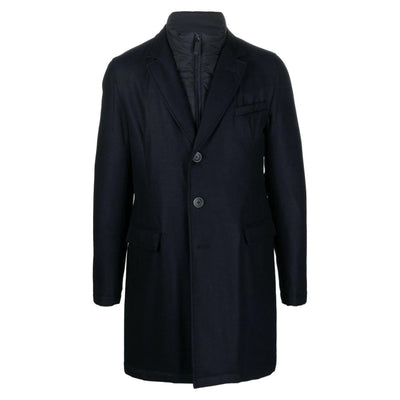 Men's single-breasted quilted coat 