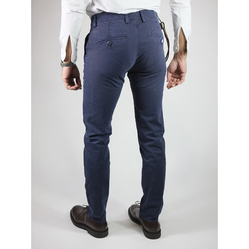 Men's trousers in cotton gabardine