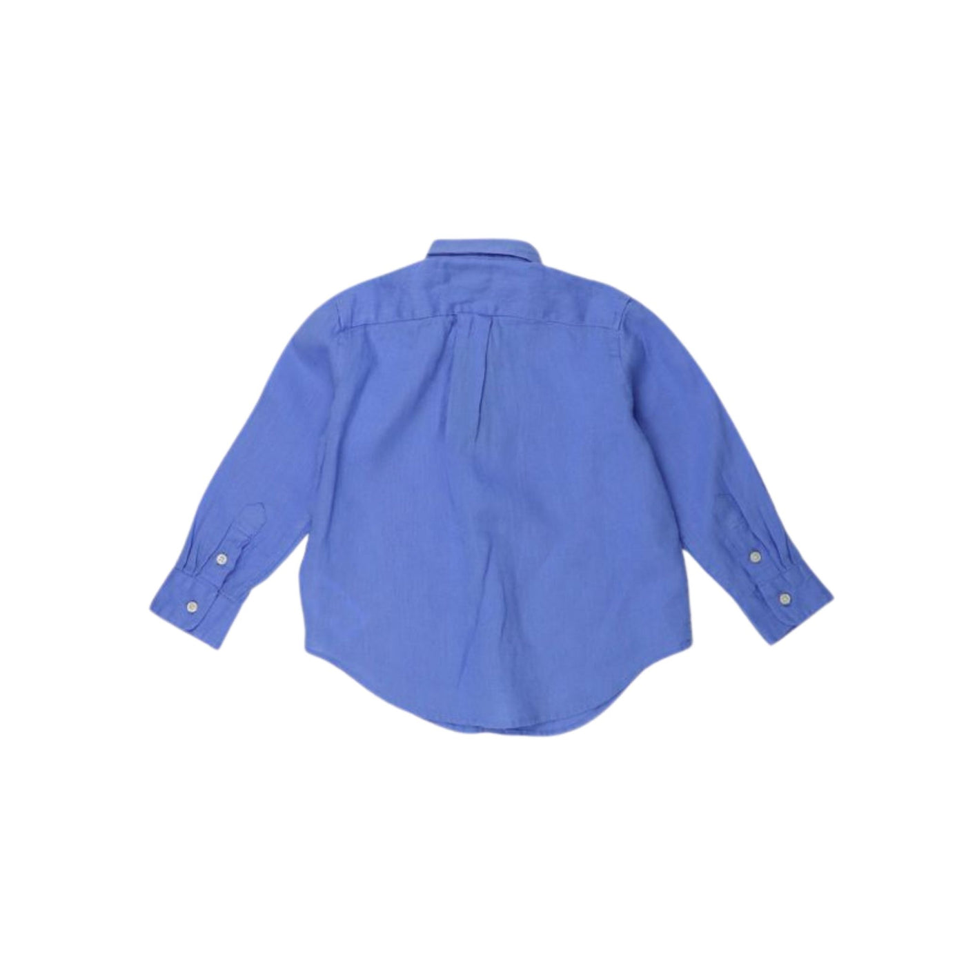 Camicia Bambino azzurra Polo Ralph Lauren vista retro