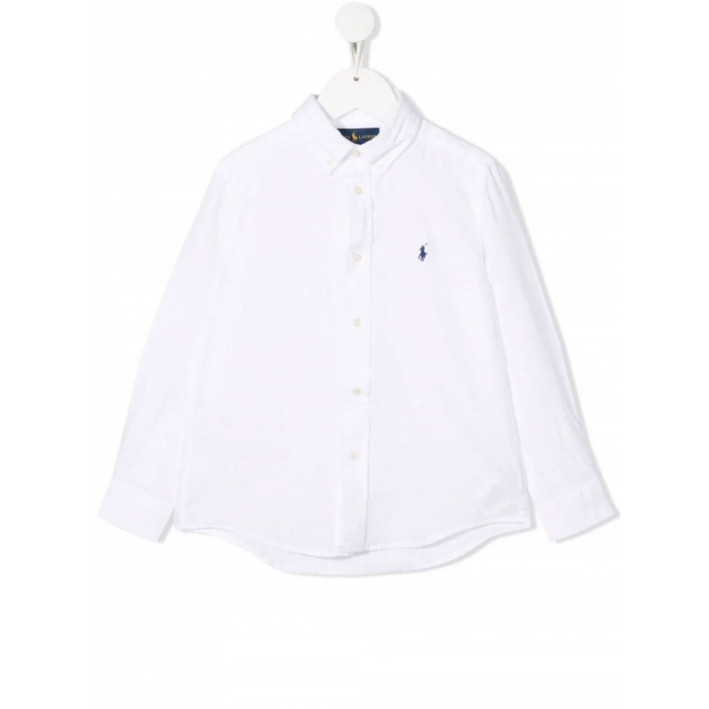 Camicia Bambino bianca Polo Ralph Lauren vista frontale