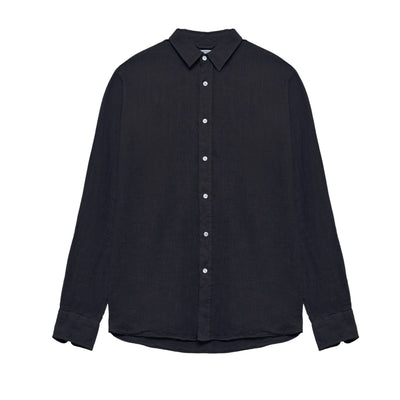 Camicia da uomo blu navy firmata Riviera vista frontale