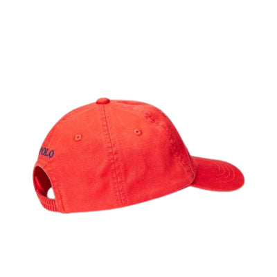 Cappello bambino rosso firmato Polo Ralph Lauren vista retro