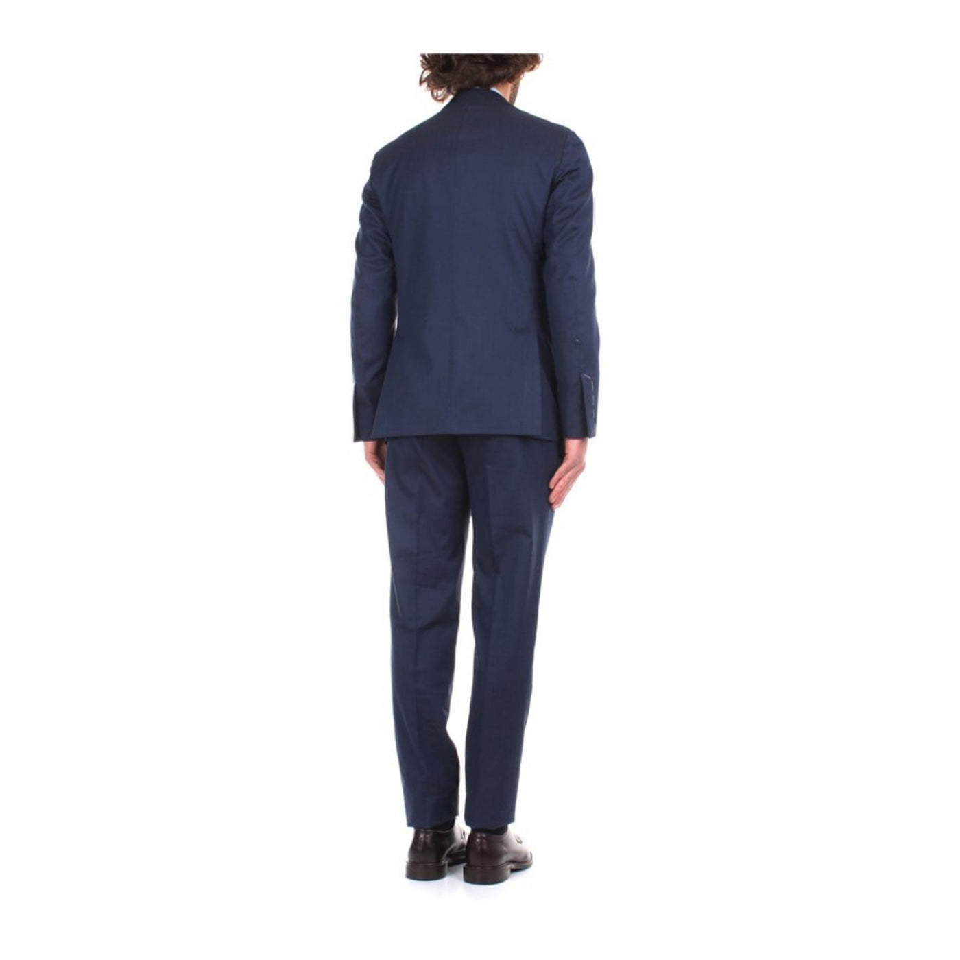 Completo uomo blu Lardini su modello vista retro