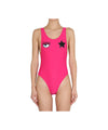 Women's one-piece swimsuit with logo details
