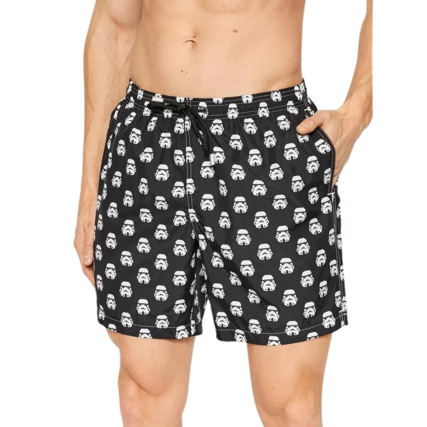 Costume da uomo multicolor firmato Saint Barth su modello vista frontale
