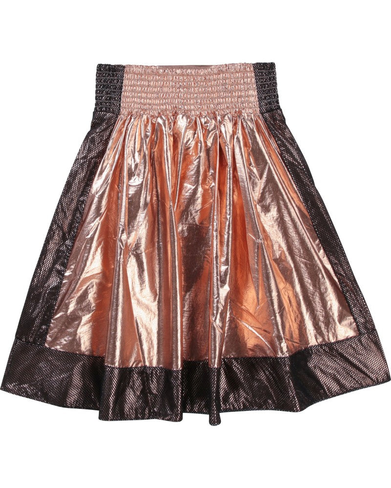 Girl's skirt with basketball detail in mesh fabric