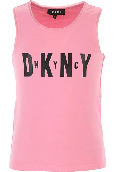 Girl top with logo lettering print
