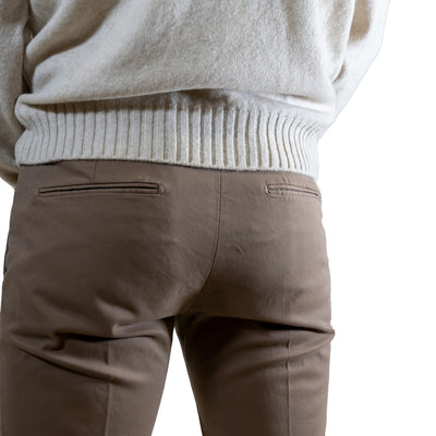 Solid color men's trousers