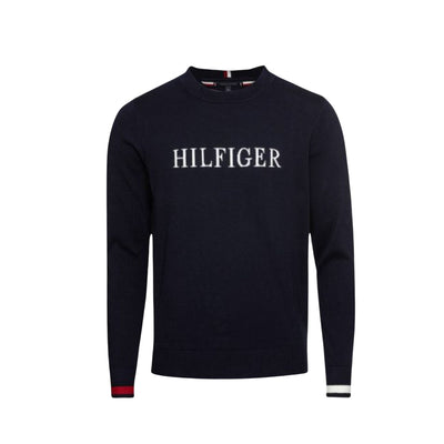 Men's sweater with logo lettering on the chest