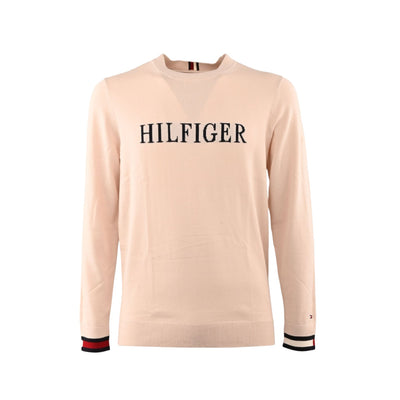 Men's sweater with logo lettering on the chest