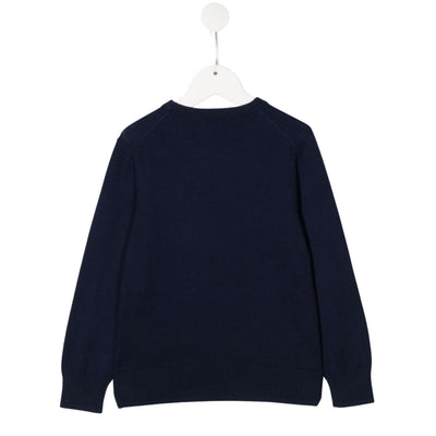Felpa bambino blu navy Polo Ralph Lauren vista retro