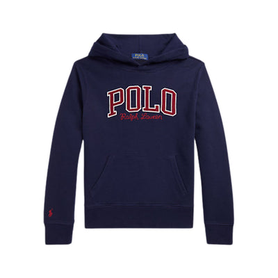 Felpa bambino navy firmata Polo Ralph Lauren vista frontale