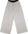 Girl's trousers with lurex striped pattern