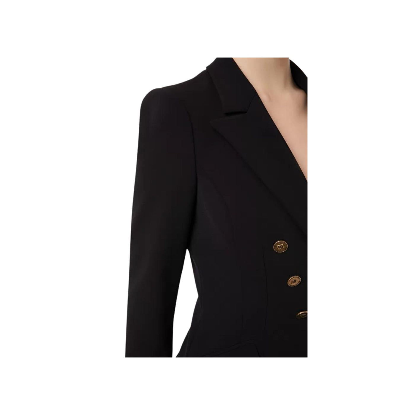 Women's jacket with double-breasted closure