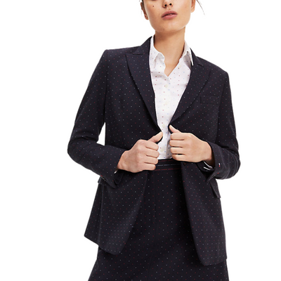 Giacca Donna tommy Hilfiger con stampa all-over e chiusura bottone.