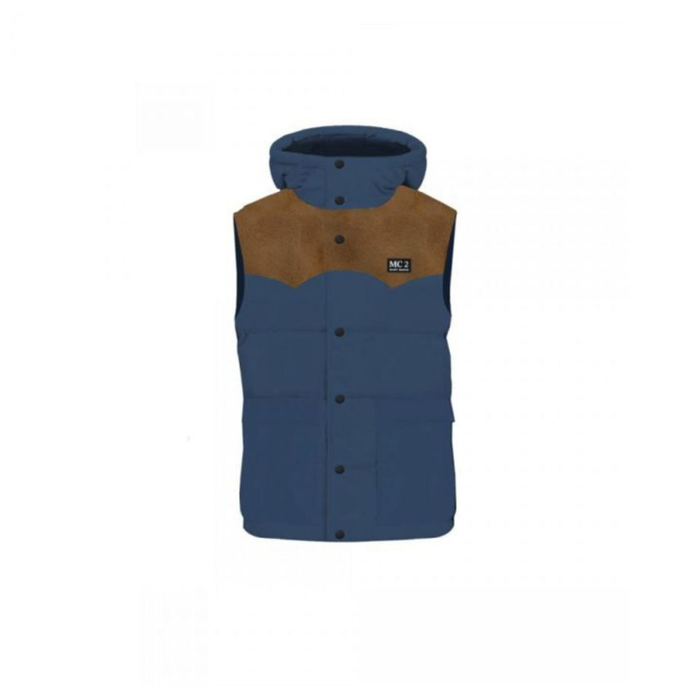 Men's suede sleeveless on the shoulders