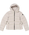 Quilted girl jacket with hood
