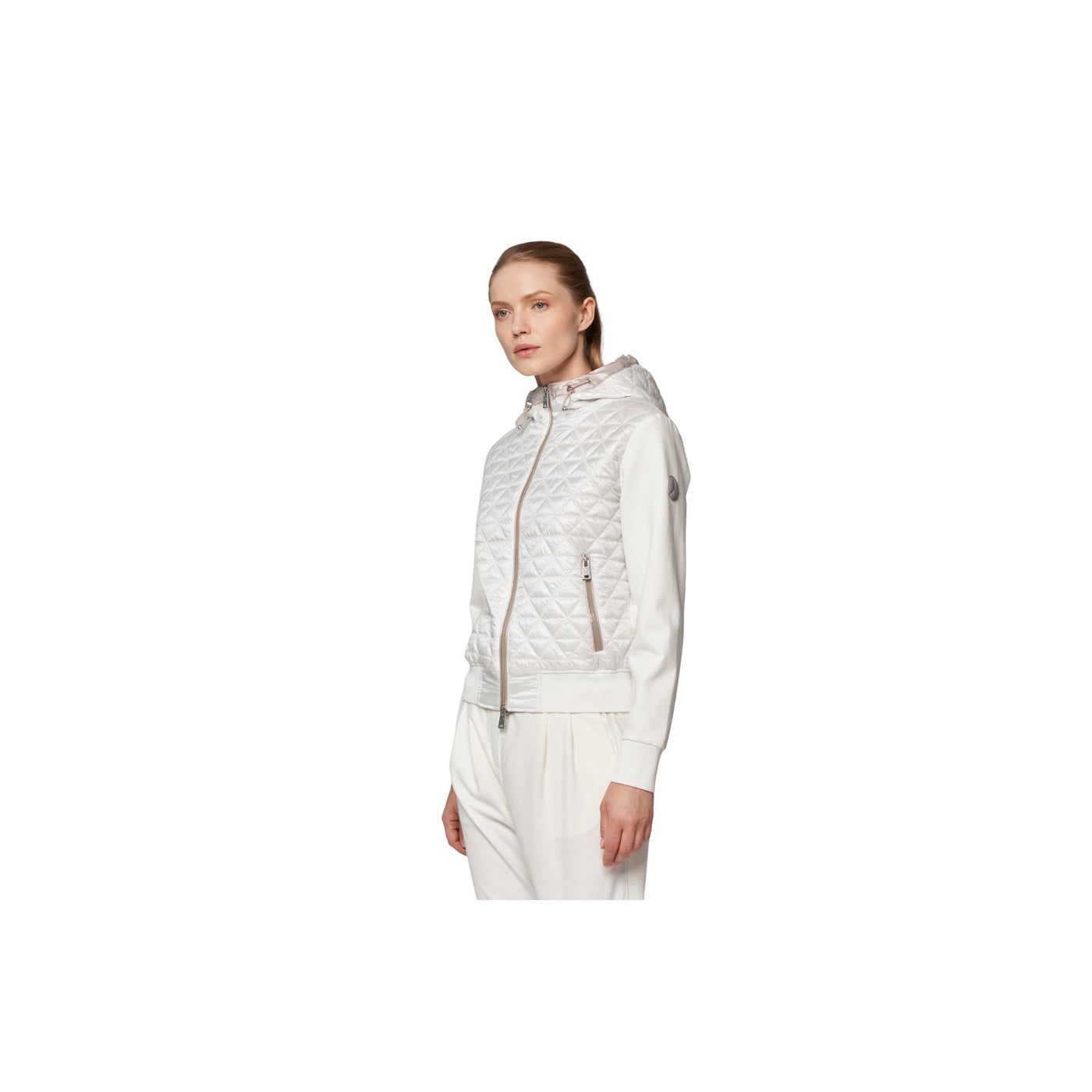 Women's quilted jacket with hood