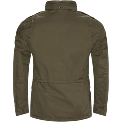 Giubbotto uomo Herno verde vista retro