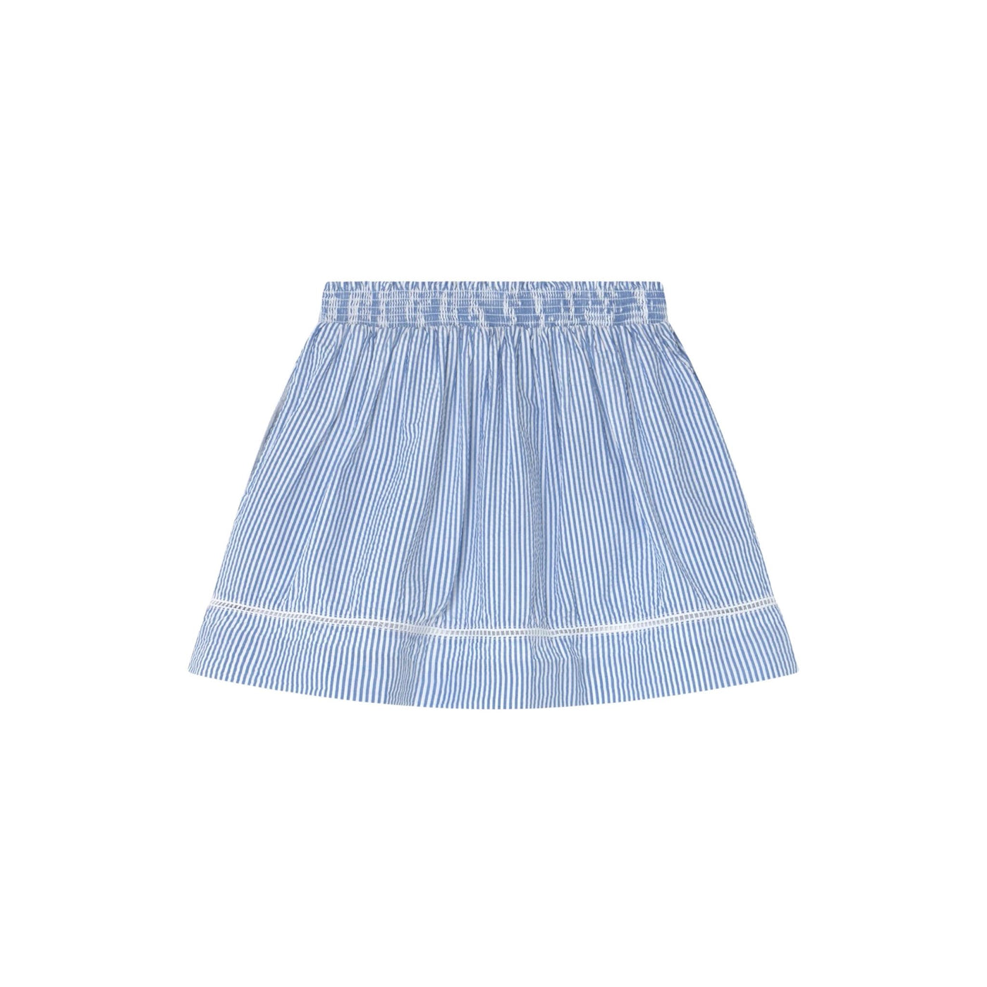 Gonna bambina blu Polo Ralph Lauren vista frontale